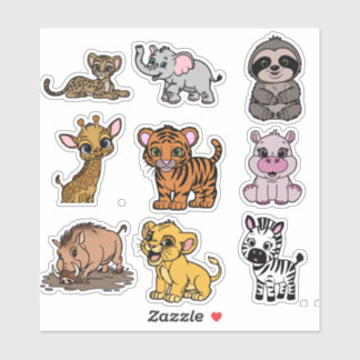 Leuke dierlijke Stickers voor kinderen
