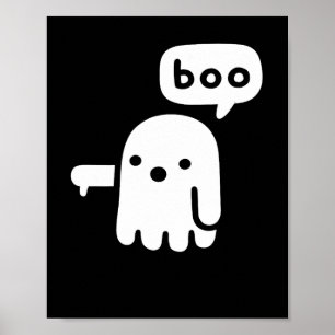 Leuke dikke geest van afkeuring Boo Halloween Poster