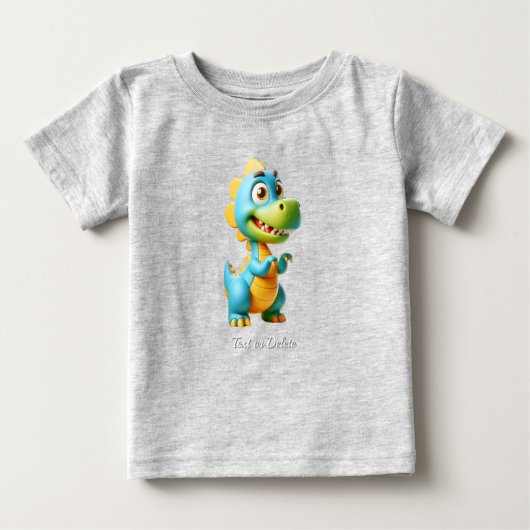 Leuke dinosaurus baby t-shirt (Voorkant)