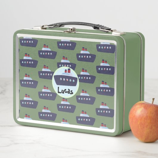 Leuke dinosaurus boot cruise terug naar school pat (In situ)