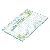 Leuke Dinosaurus Chore Reward Chart Gepersonalisee Notitieblok (Schuin)