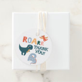Leuke Dinosaurus Kids Verjaardagsfeestje Bedankjes Labels (In situ)