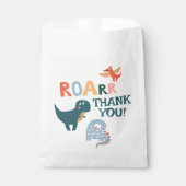 Leuke Dinosaurus Kids Verjaardagsfeestje Bedankzakje (Voorkant)