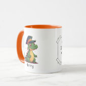 Leuke dinosaurus kleuterschool Afstuderen geperson Mok (Voorkant links)