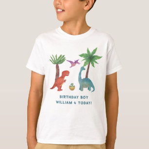 Leuke dinosaurus thema t-shirt