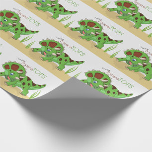 Leuke dinosaurus Triceratops Jongens en Meisjes Cadeaupapier