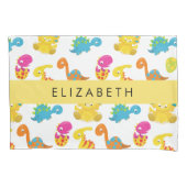 Leuke dinosaurussen, Patroon van dinosaurussen, Jo Kussensloop (Voorkant)