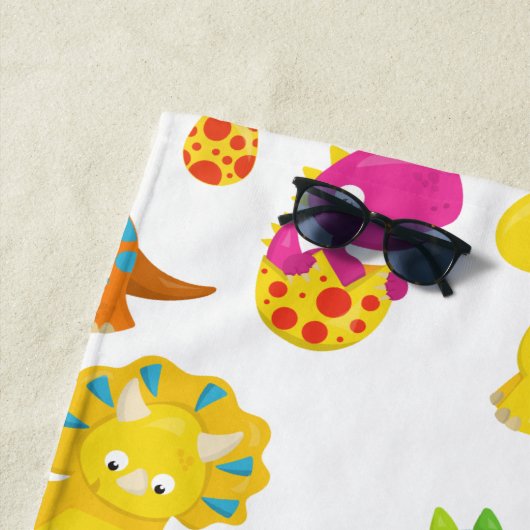 Leuke dinosaurussen, Patroon van dinosaurussen, Jo Strandlaken (In situ)