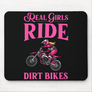 Leuke dirt bike kunst voor vrouwen meisjes motocro muismat