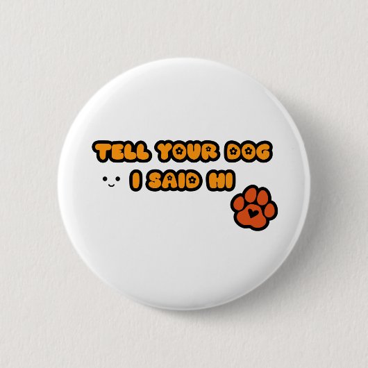 Leuke Dog Button (Voorkant)