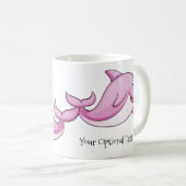 Leuke Dolfijnen aangepaste tekst mokken (Voorkant rechts)