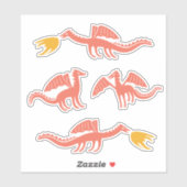 Leuke Dragon stickers (Vel)