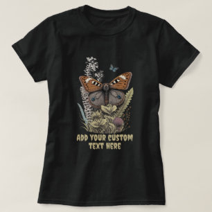 Leuke Dragonfly Floral wilde bloem, Dragonfly lief T-shirt
