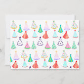 Leuke DRIE Rex Balloon Cake Dinosaurus 3e Verjaard Kaart (Achterkant)