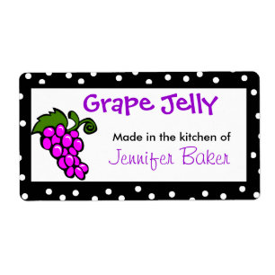 Leuke druiven voedsel etiketten