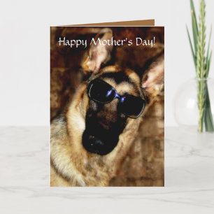 Leuke Duitse Herder Moederdag Kaart