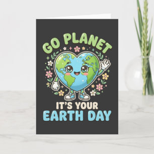 Leuke Earth Day Ga naar planeet Het is je Earth Da Kaart