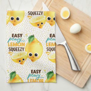 Leuke Easy Peasy Lemon Squeezy Fun Keuken Handdoek