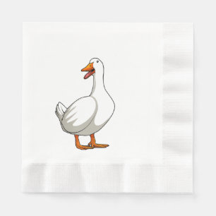 Leuke eend Design Mannen Watervogels Vogel Huisdie Servet