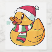 Leuke eend mousserende wijn of wijn etiketten (Enkel label)