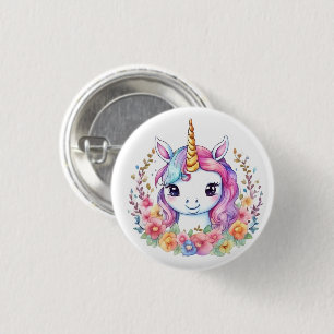 Leuke Eenhoorn Koele Eenhoorn positief Ronde Button 3,2 Cm