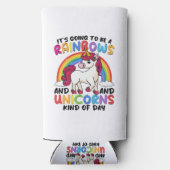 Leuke eenhoorn regenboog grappig (Achterkant)