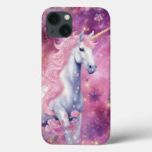 Leuke Eenhoorn Roze Fantasie Bloemen Meisje Case-Mate iPhone Case (Achterkant)
