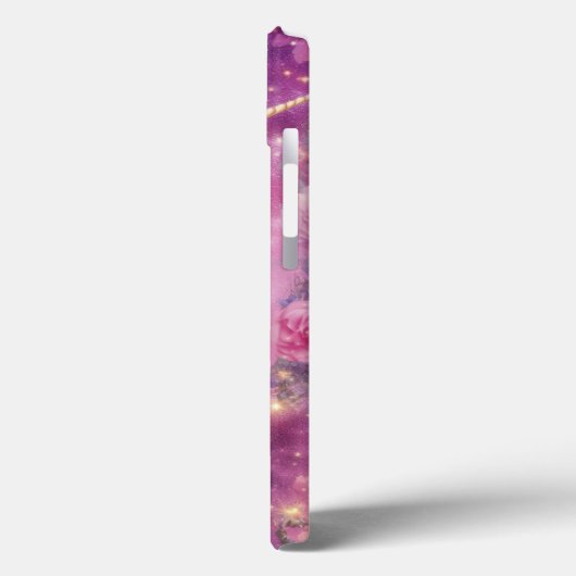 Leuke Eenhoorn Roze Fantasie Bloemen Meisje Case-Mate iPhone Case (Achterkant / Links)