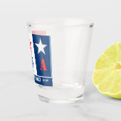 Leuke Eenvoudige Amerikaanse Vlag, Patriottische U Shot Glas (Rechts)
