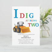 Leuke eenvoudige constructie thema jongens partij kaart (Staand voorkant)