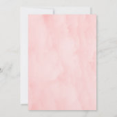 Leuke Eenvoudige Gouden & Roze Verjaardagsuitnodig Notitiekaartje (Achterkant)