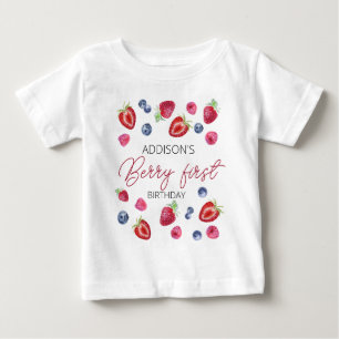 Leuke Eenvoudige Rode Blauwe Berry Sweet 1e Verjaa