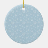 Leuke eerste Kerstmis Sneeuwman Keramisch Ornament (Achterkant)