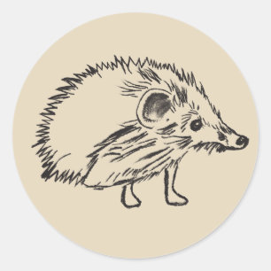 Leuke egel tekening Sticker