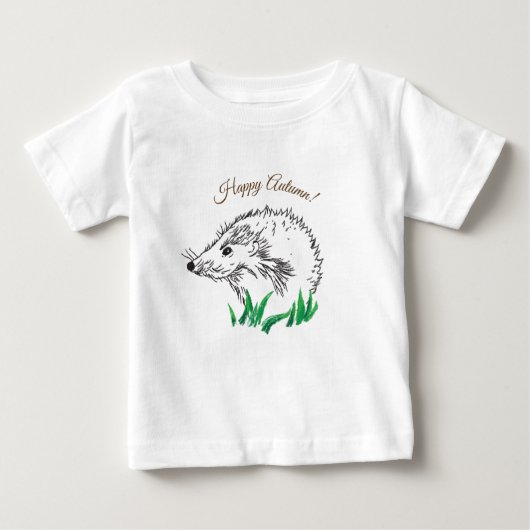 Leuke egel tekening T-shirt (Voorkant)
