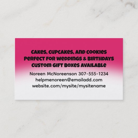 Leuke eieren bakgereedschap bakkerij banketbakker visitekaartje (Achterkant)