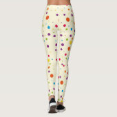 Leuke eigenzinnige stippen leggings (Achterkant)