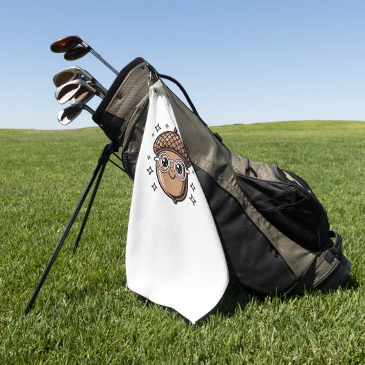 Leuke eikel Classic T-Shirt Golfhanddoek (Groen)