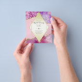 Leuke Elegante, Glitterende BUDGET Bruidsdouche Flyer (Hand)