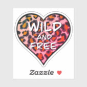 Leuke elegante roze luipaard cheetah print sticker (Vel)