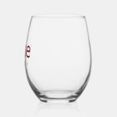 Leuke elegante "Wine O'clock" Drop Talk Symbool Ku Wijnglas Zonder Voet (Links)