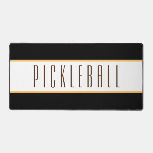 Leuke Elegante Zwart Wit Strepen PICKLEBALL Tekst Bureaumat