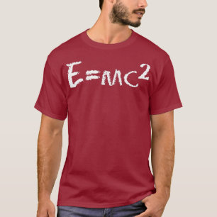 Leuke EMC2 vergelijking Einstein Physics Relativit T-shirt