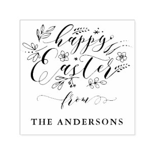 Leuke en aangepaste Happy Easter zelf inkt stempel