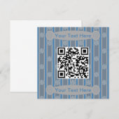Leuke en Fancy Flower QR Code Kaart (Voorkant / Achterkant)