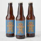 Leuke en Fancy Gingerbread Man Bier Etiket (Flessen)