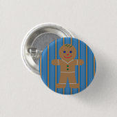 Leuke en Fancy Gingerbread Man Ronde Button 3,2 Cm (Voorkant /achterkant)