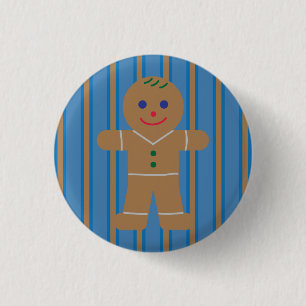 Leuke en Fancy Gingerbread Man Ronde Button 3,2 Cm