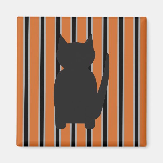 Leuke en Fancy Halloween Black Silhouette Cats Magneet (Voorkant)