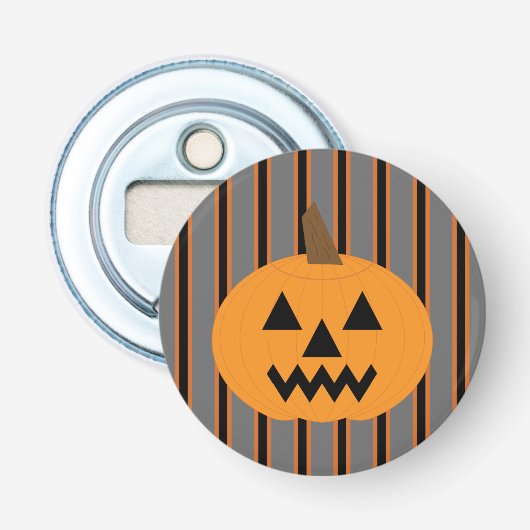 Leuke en Fancy Halloween Pumpkins Button Flesopener (Voorkant)